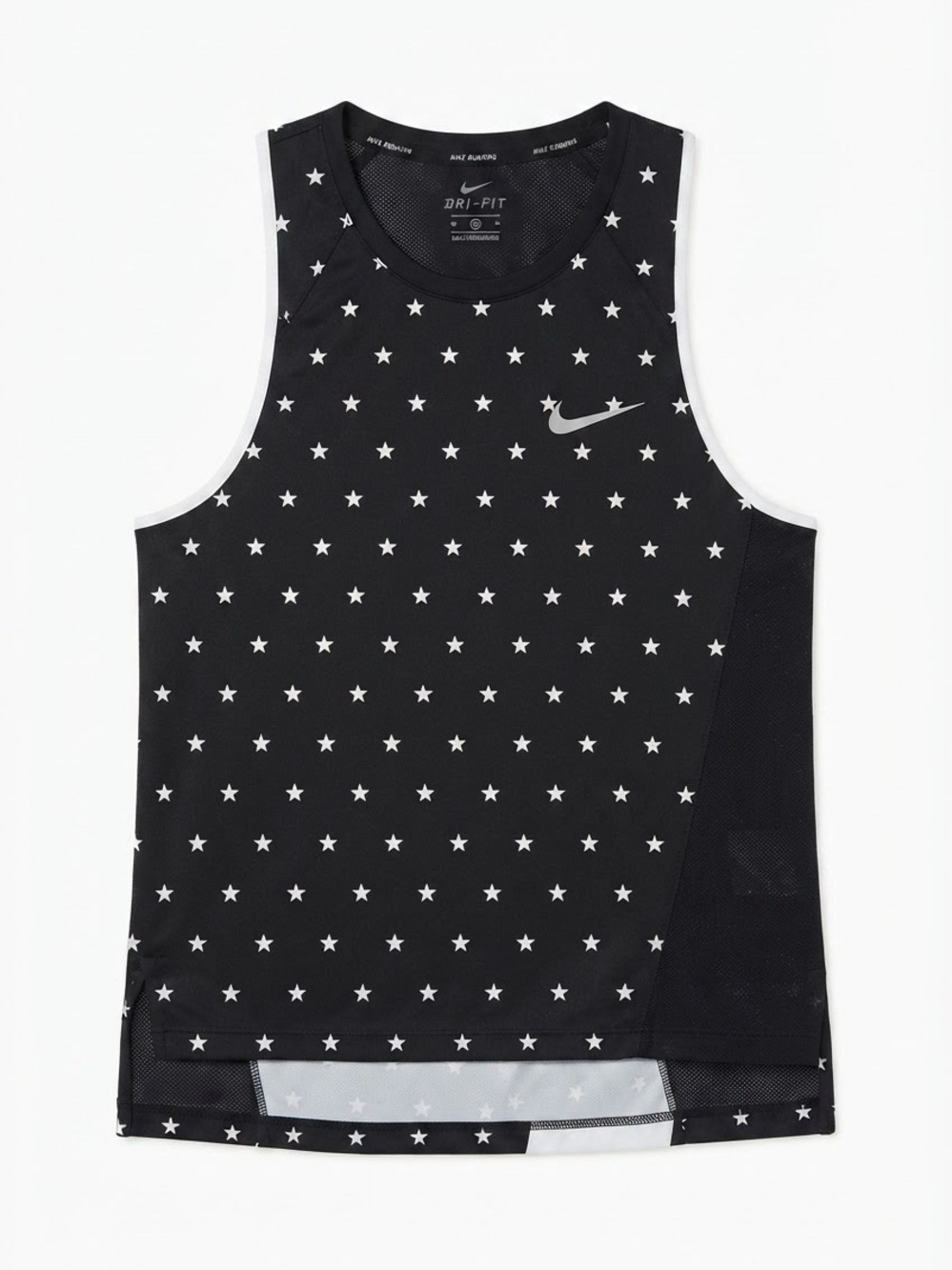Nike Running Dri-Fit Stars Tank Top Black White